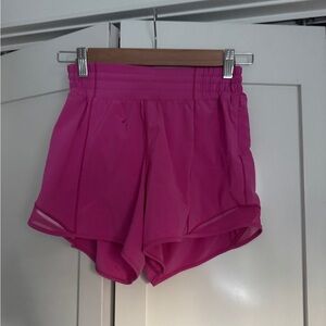 Lululemon Athletica Vibrant Pink Athletic Shorts